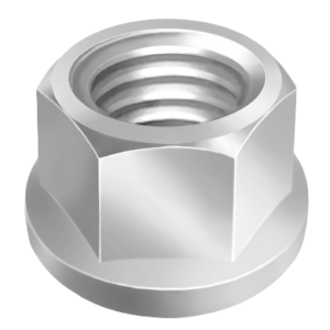 PORCA SEXTAVADA INOX FLANGEADA M8
